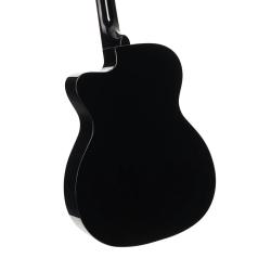 Luce Series Электро-акустическая гитара, черная CORT L60CE-BK