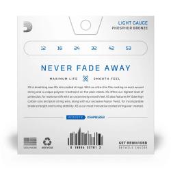 XS Комплект струн для акустической гитары, фосфорная бронза, 12-56 D'ADDARIO XSAPB1256