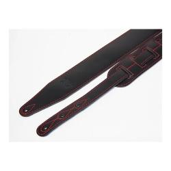 Leather 21 Ремень для гитары, кожаный, черный FIDEL FL60046L21L