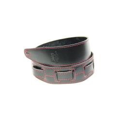 Leather 21 Ремень для гитары, кожаный, черный FIDEL FL60046L21L