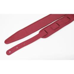 Leather Custom Ремень для гитары, кожаный, красный FIDEL FL700001CU