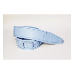 Leather Custom Ремень для гитары, кожаный, голубой FIDEL FL700004CU