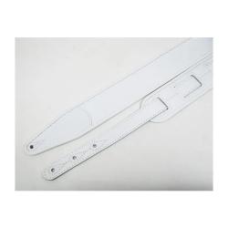 Leather Custom Ремень для гитары, кожаный, белый FIDEL FL700005CU