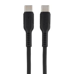 Кабель GP21TT Type-C (m)-Type-C (m) 3.0A 60W силикон черный GOPOWER 00-00028382