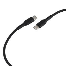 Кабель GP21TT Type-C (m)-Type-C (m) 3.0A 60W силикон черный GOPOWER 00-00028382