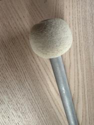 Колотушка для маршевого барабана, круглая, ручка дюраль GRIG GKM-A