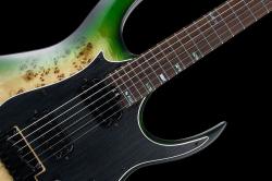 Modern Электрогитара с встроенным процессором, зеленая GTRS M810-GNBT
