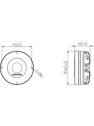 Драйвер ВЧ компрессионный, 70Вт, 8 Ом LAVOCE DN10.143