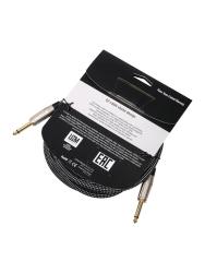 Кабель инструментальный, черный/белый, 3м LEEM FAS-3(BK/WH)