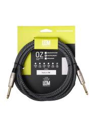Кабель инструментальный, черный/белый, 3м LEEM FAS-3(BK/WH)