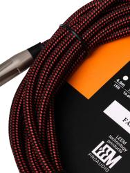 Кабель инструментальный, черный/красный, 5м LEEM FAS-5(BK/RD)