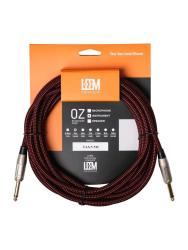 Кабель инструментальный, черный/красный, 5м LEEM FAS-5(BK/RD)