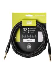 Кабель инструментальный, серый/черный, 3м LEEM FRS-3(GR/BK)