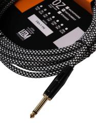 Кабель инструментальный, белый/черный, 5м LEEM FRS-5(WH/BK)