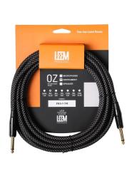 Кабель инструментальный, серый/черный, 5м LEEM FRS-5(GR/BK)