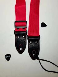 Ремень для гитары, полиэстер, красный LionStraps LS.P.C.010