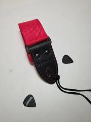 Ремень для гитары, полиэстер, красный LionStraps LS.P.C.010