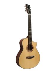 Акустическая гитара, с вырезом, цвет натуральный LUXARS W-5-N