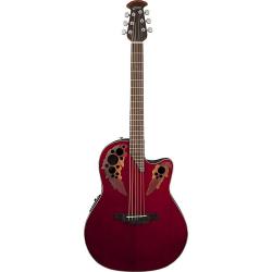 Электроакустическая гитара OVATION CE44-RR Celebrity Elite Mid Cutaway Ruby Red