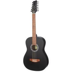Акустическая гитара 12-струнная, черная MILENA MUSIC ML-F3-BK-12Str