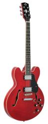 Электрогитара, арктоп, красная PRODIPE JMFHB85CH