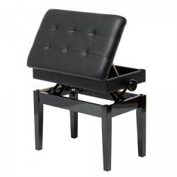 Банкетка, черная, искусственная кожа RIN LB-21BKG