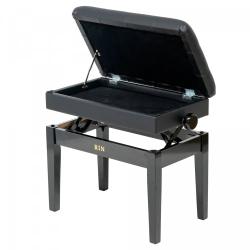 Банкетка, черная, искусственная кожа RIN LB-21BKG