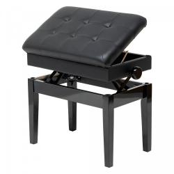 Банкетка, черная, искусственная кожа RIN LB-21BKG