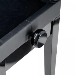 Банкетка, черная, искусственная кожа RIN LB-21BKG