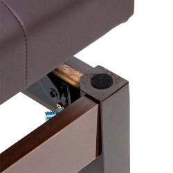 Банкетка, коричневая, искусственная кожа RIN LB-21RWG