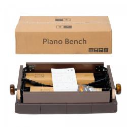 Банкетка, коричневая, искусственная кожа RIN LB-21RWG