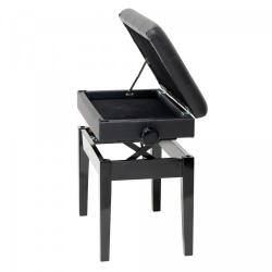 Банкетка, черная, искусственная кожа RIN LB-31BKG