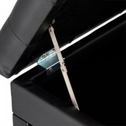 Банкетка, черная, искусственная кожа RIN LB-31BKG