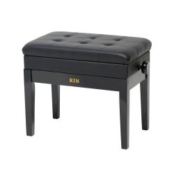 Банкетка, черная, искусственная кожа RIN LB-31BKG