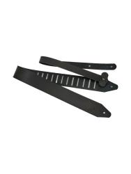 Ремень для гитары, кожаный, черный ROOT NOTE GS6001-BK