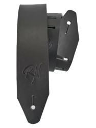 Ремень для гитары, кожаный, черный ROOT NOTE GS6001-BK