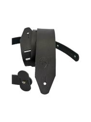 Ремень для гитары, кожаный, черный ROOT NOTE GS6001-BK