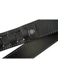 Ремень для гитары, кожаный, черный ROOT NOTE GS7102-BK