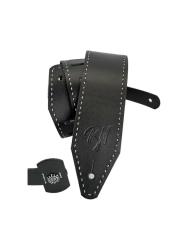 Ремень для гитары, кожаный, черный ROOT NOTE GS7102-BK