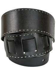 Ремень для гитары, кожаный, черный ROOT NOTE GS7102-BK