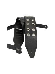 Ремень для гитары, кожаный, черный ROOT NOTE GS7113-BK