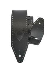 Ремень для гитары, кожаный, черный ROOT NOTE GS7103-BK