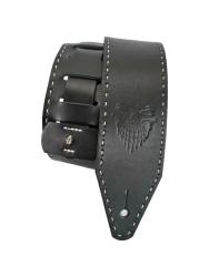 Ремень для гитары, кожаный, черный ROOT NOTE GS7103-BK