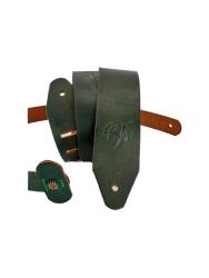 Ремень для гитары, кожаный, зеленый ROOT NOTE GS6002-GN