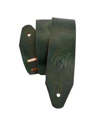 Ремень для гитары, кожаный, зеленый ROOT NOTE GS6002-GN