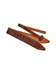 Ремень для гитары, кожаный, коричневый ROOT NOTE GS7111-BR