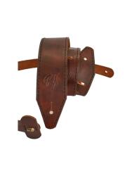 Ремень для гитары, кожаный, коричневый ROOT NOTE GS7101-BR