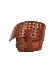 Ремень для гитары, кожаный, коричневый ROOT NOTE GS7022-BR