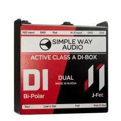 Дибокс, преобразователь сигнала для гитары, двухканальный SIMPLEWAY AUDIO DUAL