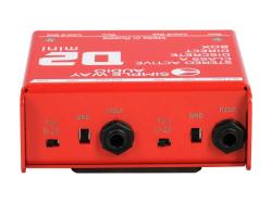 Дибокс, преобразователь сигнала для гитары, активный, стальной корпус SIMPLEWAY AUDIO D2mini-steel